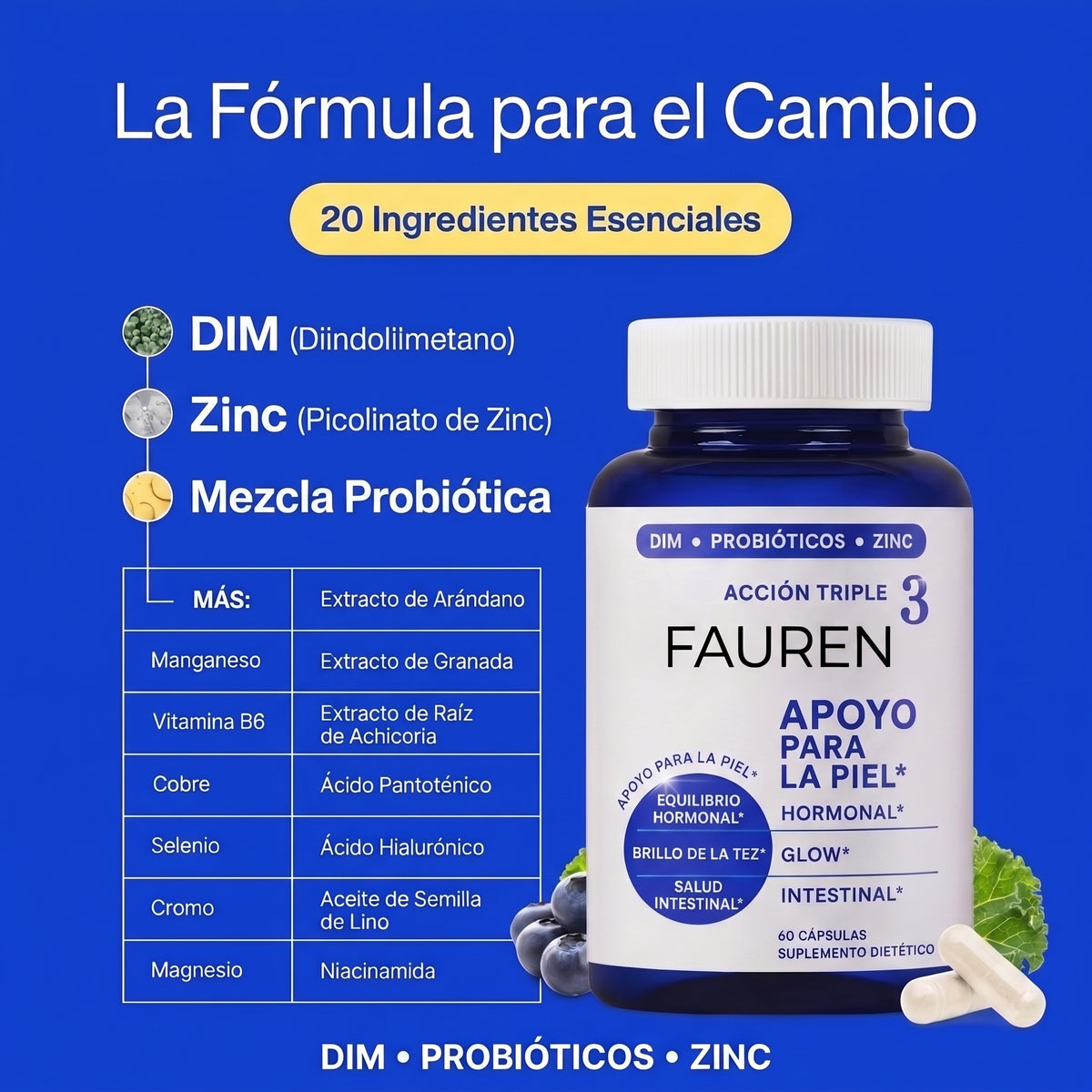Fauren® Triple Acción Piel Clara